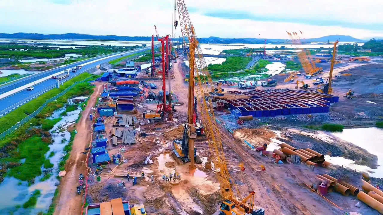 河內-廣寧高鐵的部分路段已開始施工