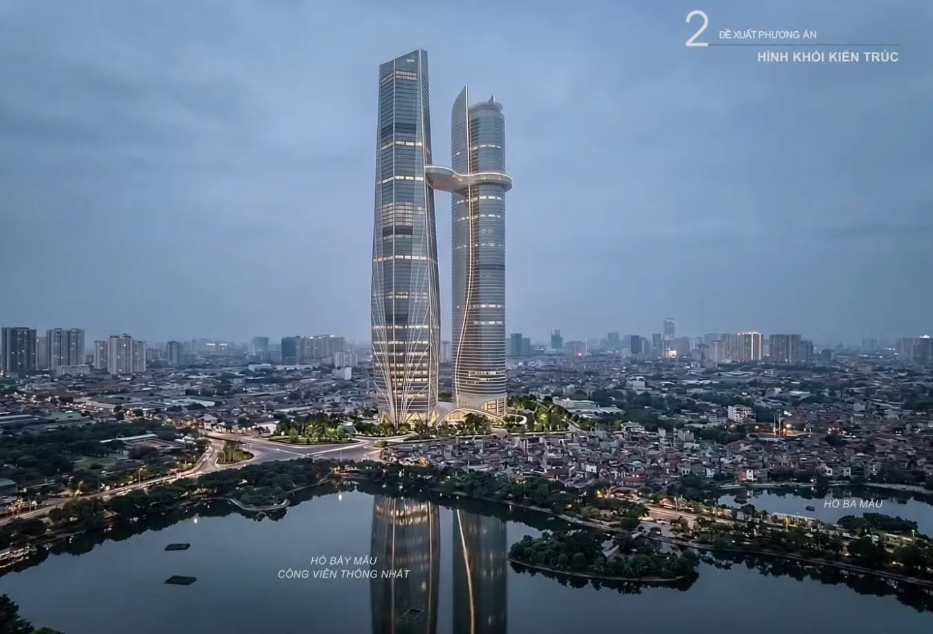 Vin集團將在越南首都河內市中心打造雙子星大夏